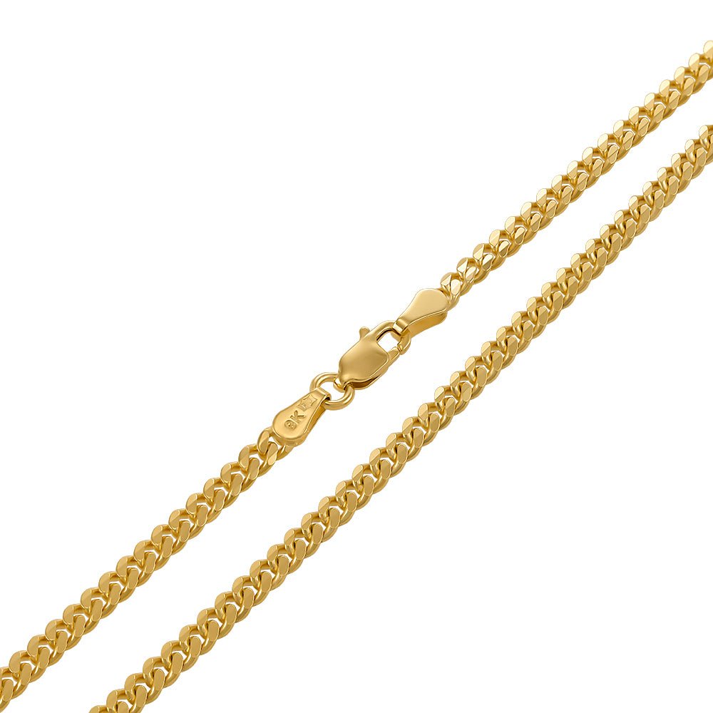 9ct Solid Yellow Gold Curb 4mm