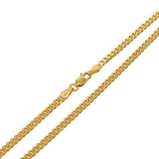 9ct Solid Yellow Gold Curb 4mm