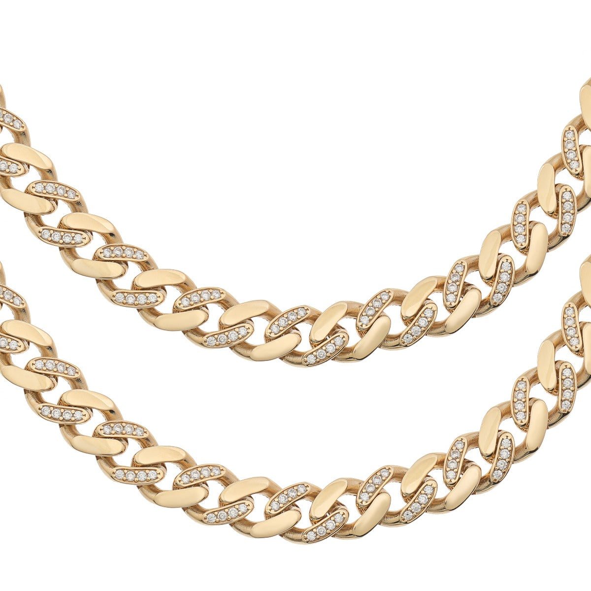 9ct Solid Yellow Gold Curb Chain 11mm VICBS 26"