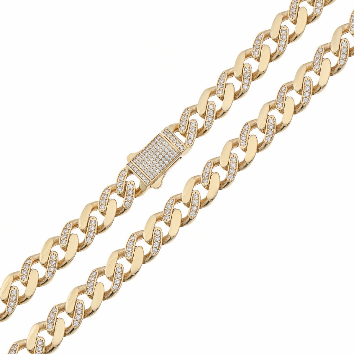 9ct Solid Yellow Gold Curb Chain 11mm VICBS 26"