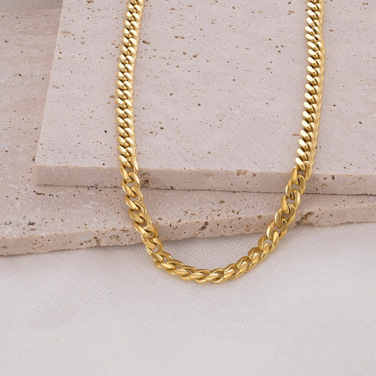 9ct Solid Yellow Gold Curb Chain 5mm