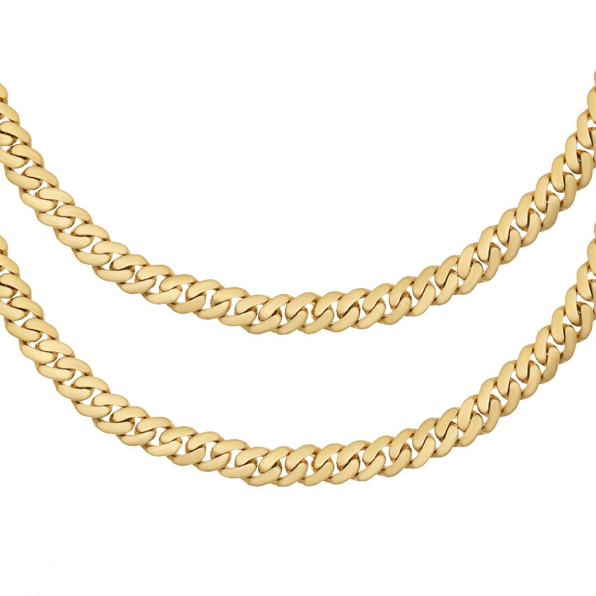 9ct Solid Yellow Gold Curb Chain 5mm  24"