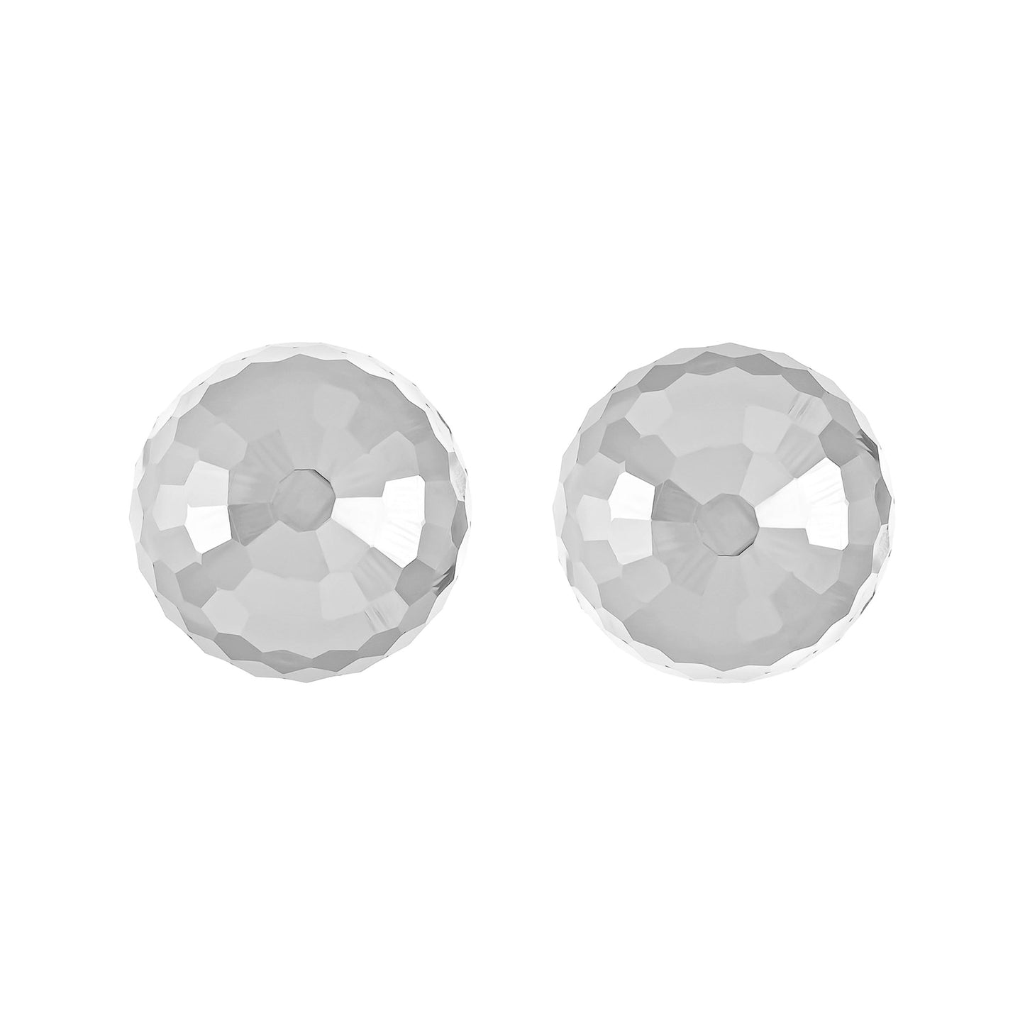 9ct White Gold Oversized Disco Ball Studs