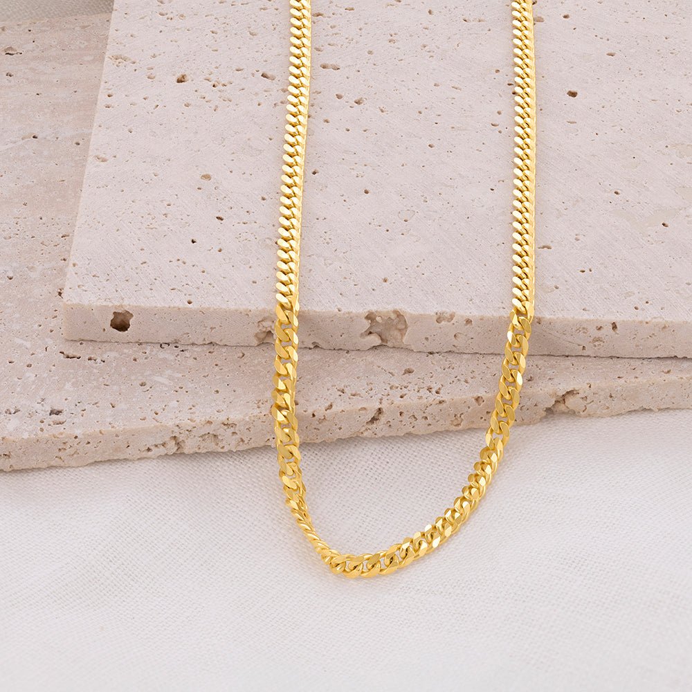 9ct Solid Yellow Gold Curb 4mm