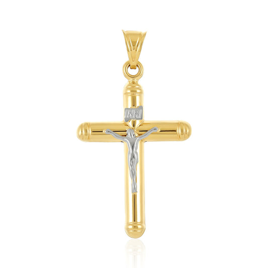 9ct Yellow Gold Crucifix Pendant