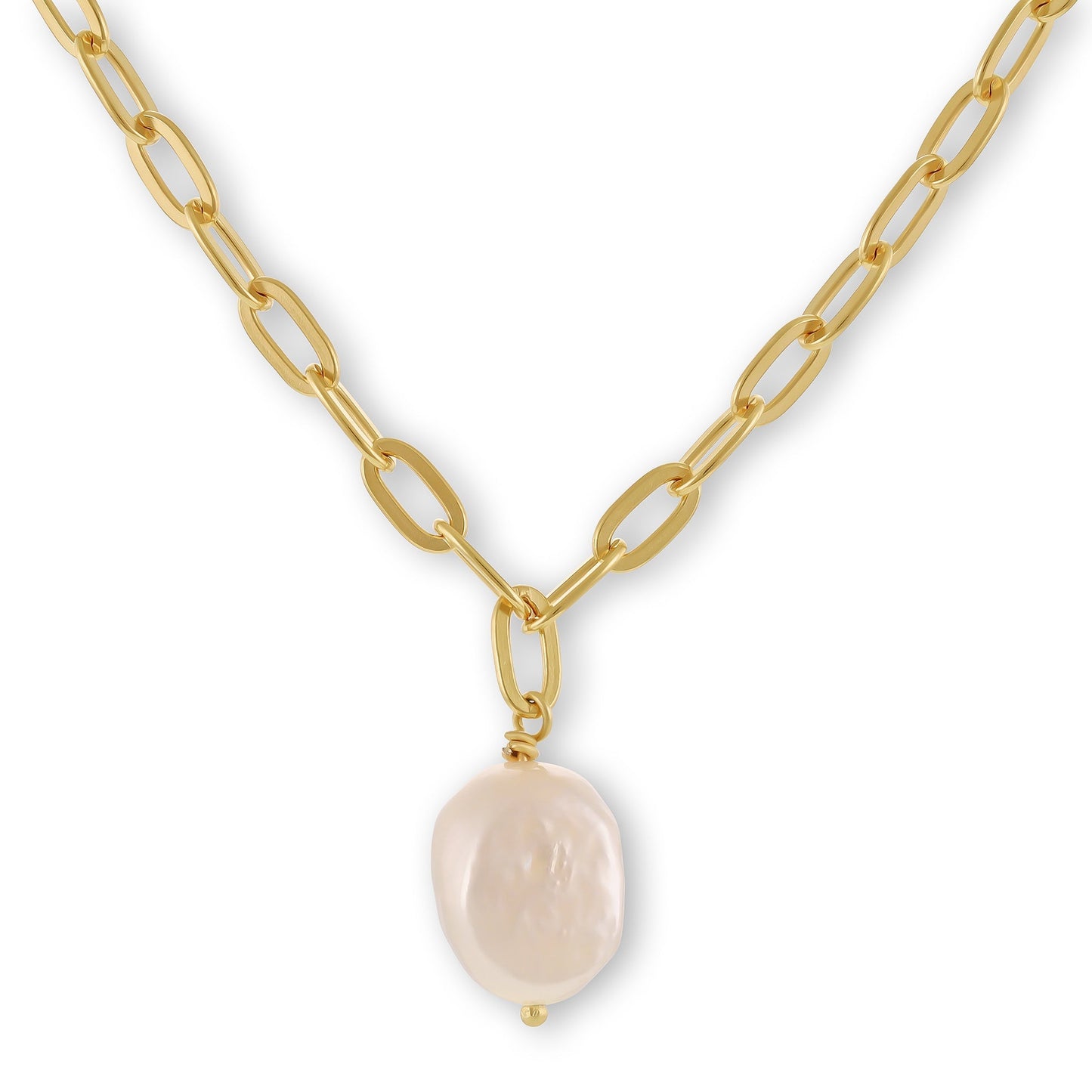 18ct Solid 1 Micron Gold Plated Pearl Necklace