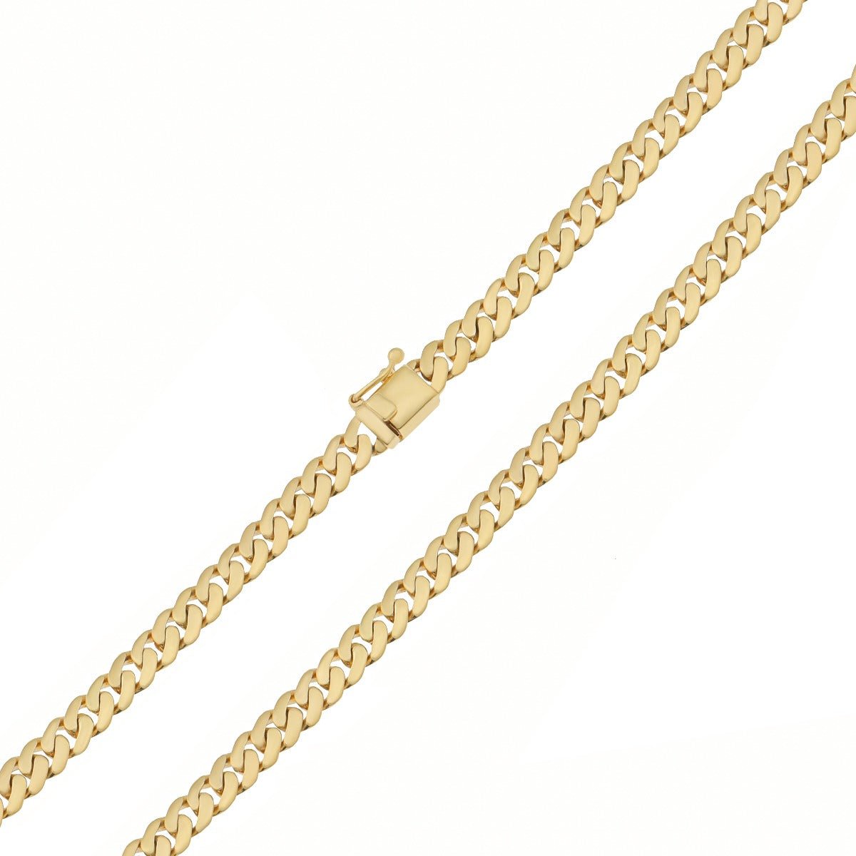 9ct Solid Yellow Gold Curb Chain 5mm  24"